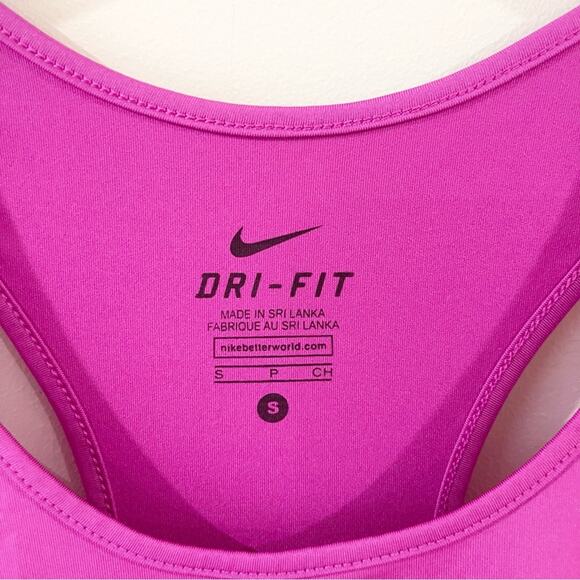 Nike Dri-Fit Athletic Tank Top Racer Back Woman size S Ombré Pink and Purple - Picture 4 of 10